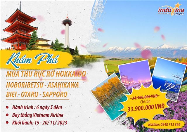 MÙA THU RỰC RỠ HOKKAIDO CHARTER BAY THẲNG HÀNG KHÔNG VIETNAM AIRLINES